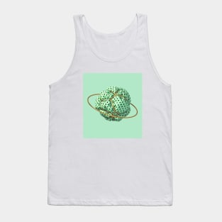 Green 3d cloth Tank Top